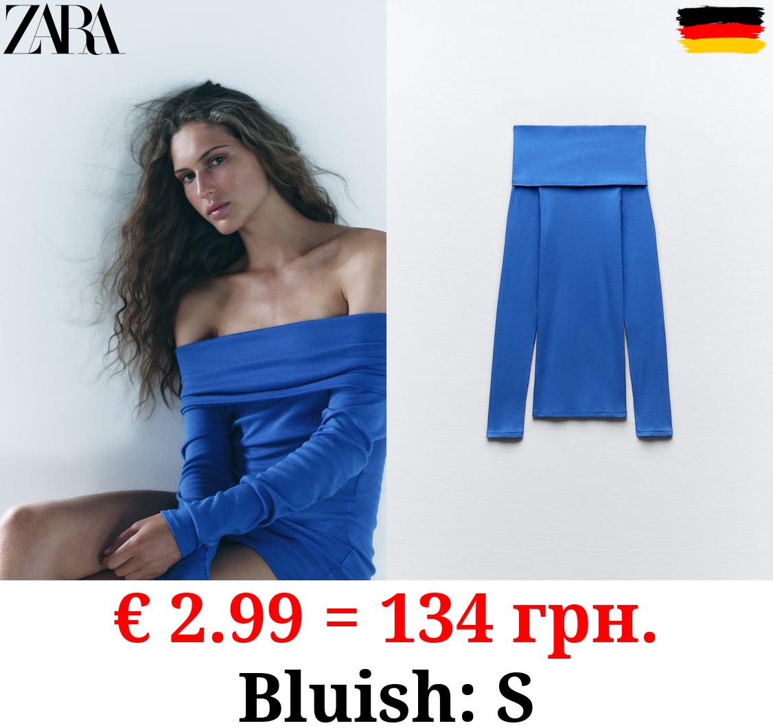 OFF-THE-SHOULDER COTTON TOP