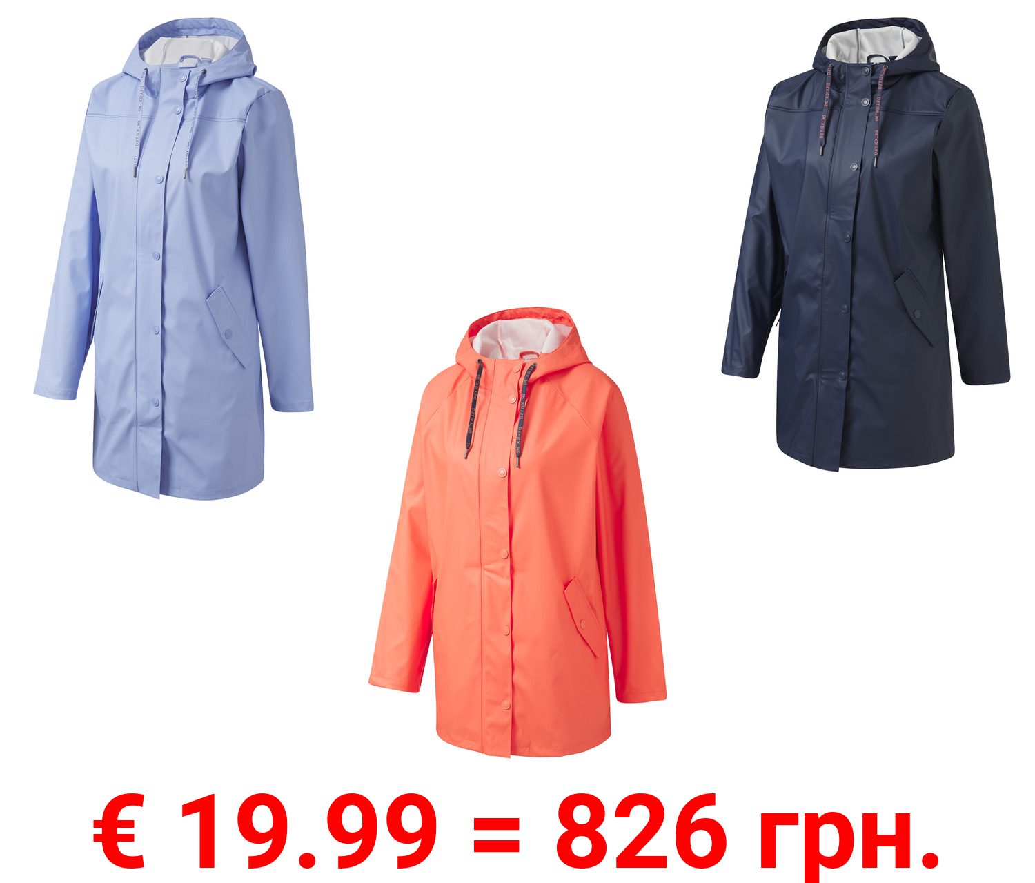 CRIVIT Damen Regenparka, wasserdicht