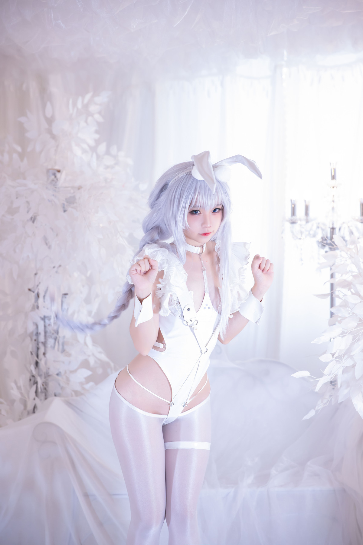 G44不会受伤 Cosplay 碧蓝航线 恶毒皮肤 懒懒的白兔 18