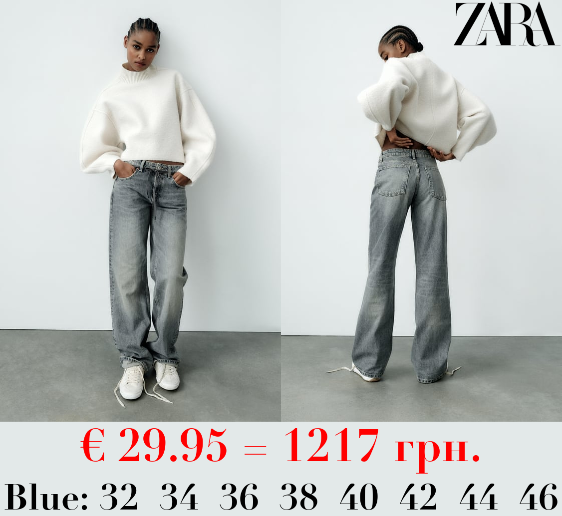 TRF WIDE-LEG MID-RISE FULL LENGTH JEANS