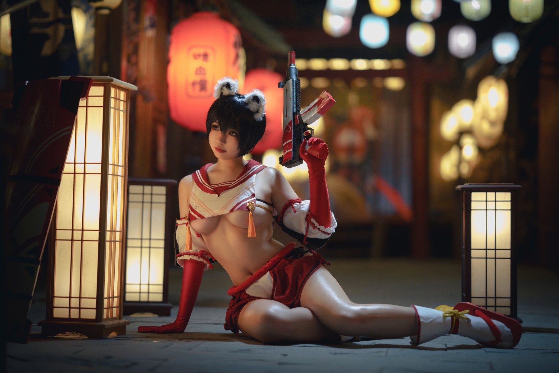 Ganlory 啊日日 Cosplay 春日ツバキ Kasuga Tsubaki 14