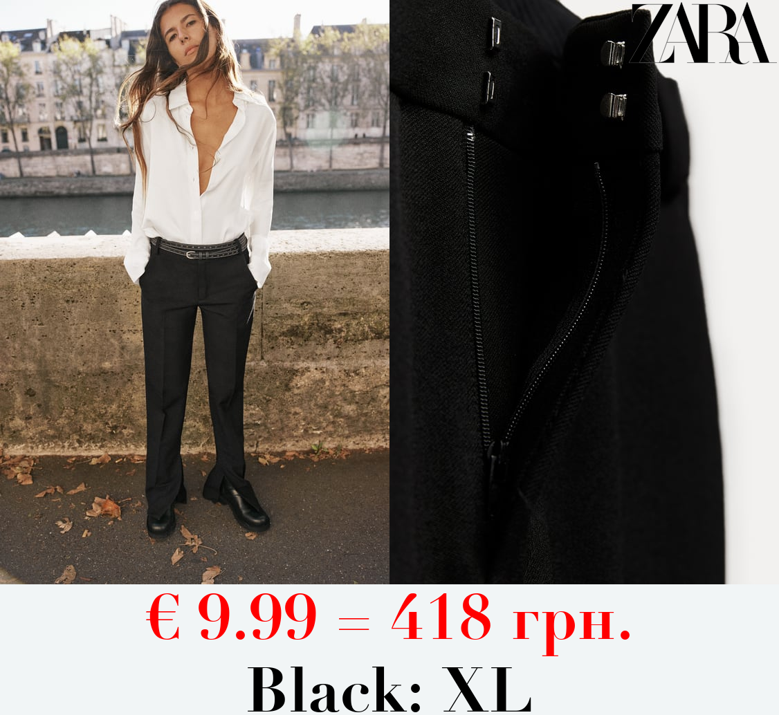 ZW COLLECTION MINIMALIST TROUSERS WITH VENTS