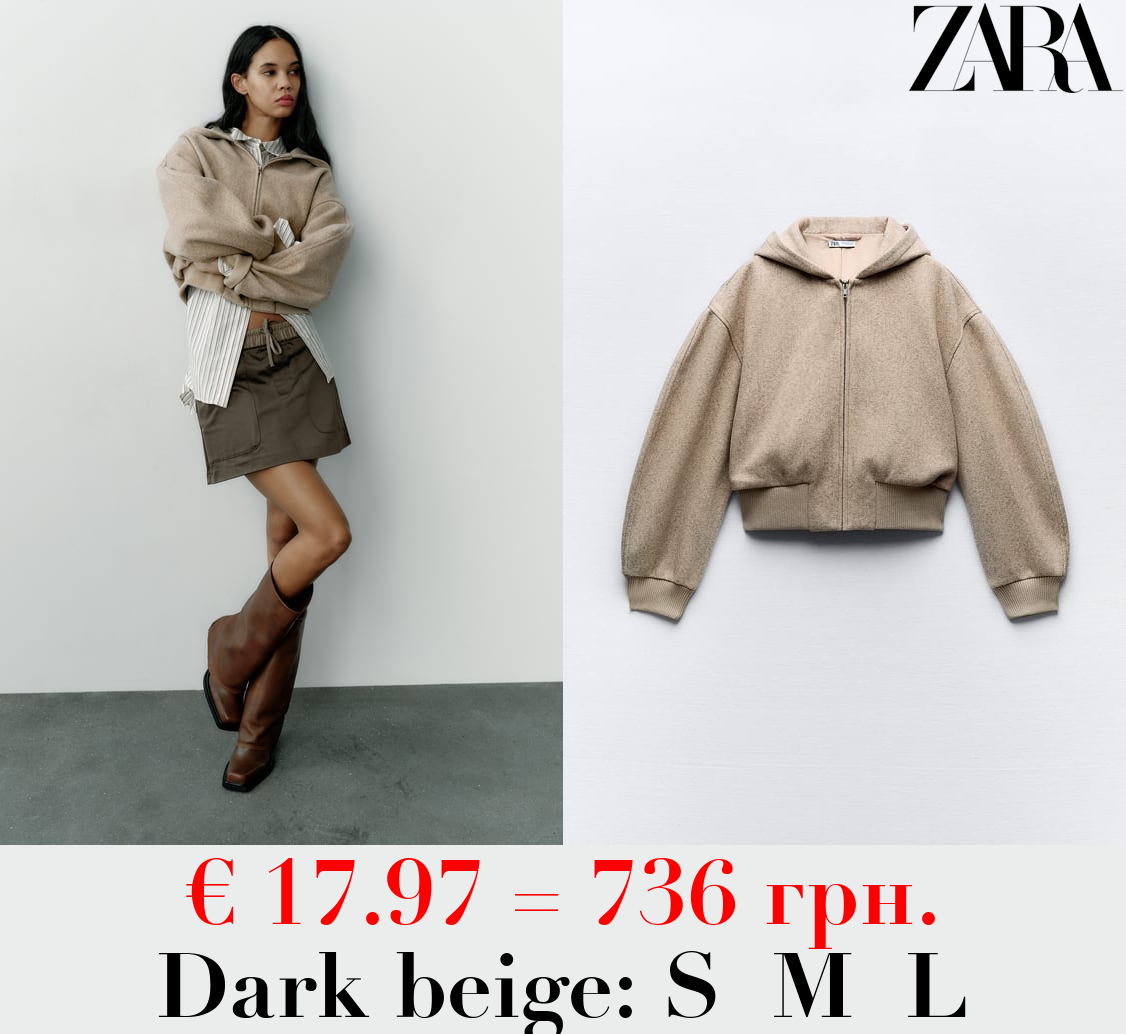 SOFT CROPPED BOMBER JACKET