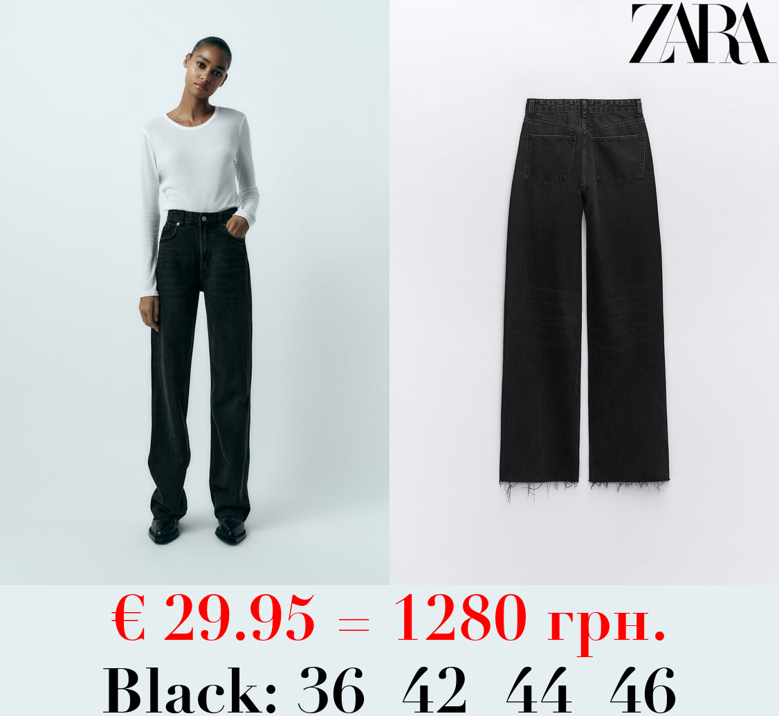 TRF HIGH-RISE WIDE-LEG JEANS