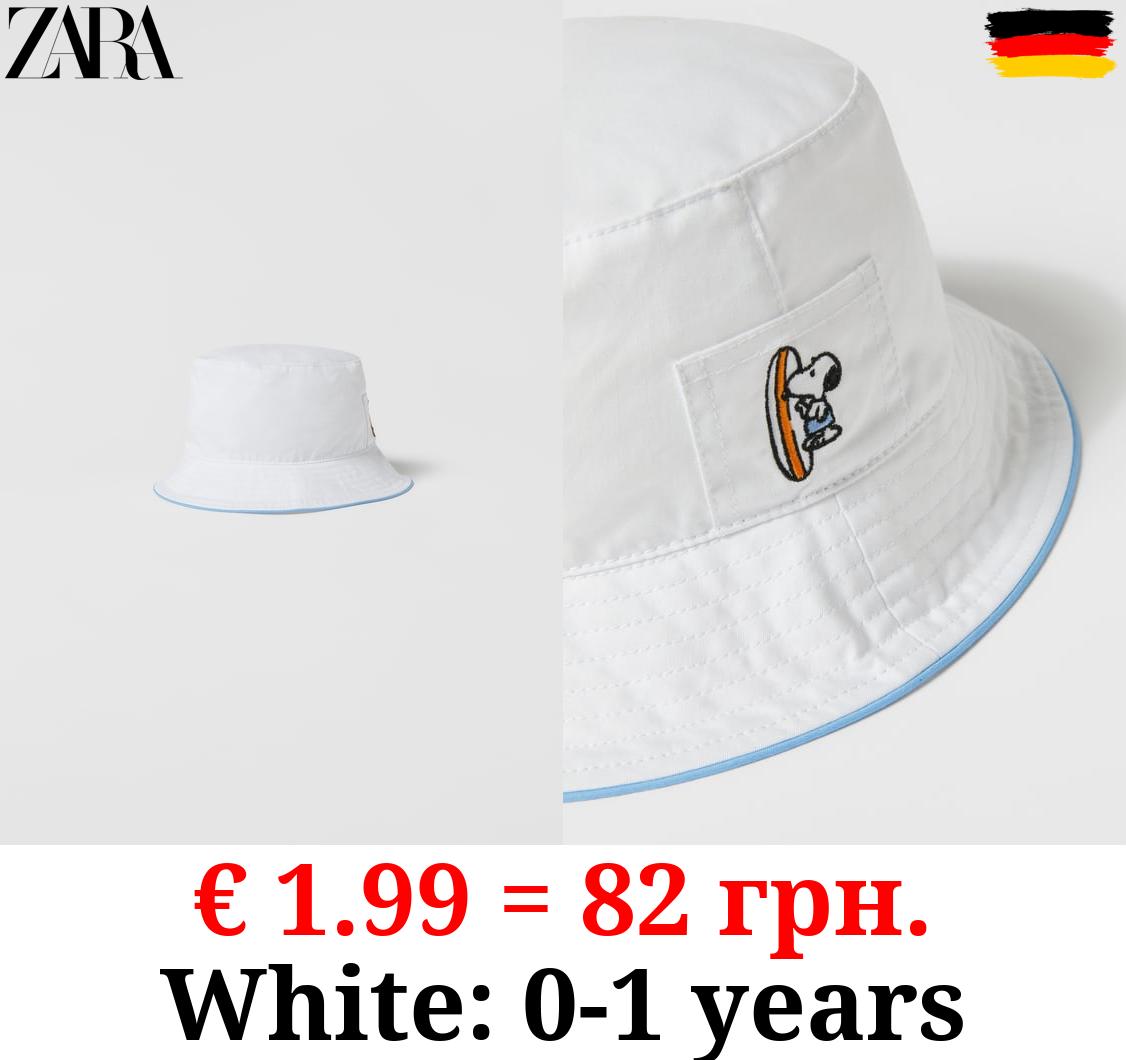 BUCKET HAT WITH SNOOPY PEANUTS™ EMBROIDERY