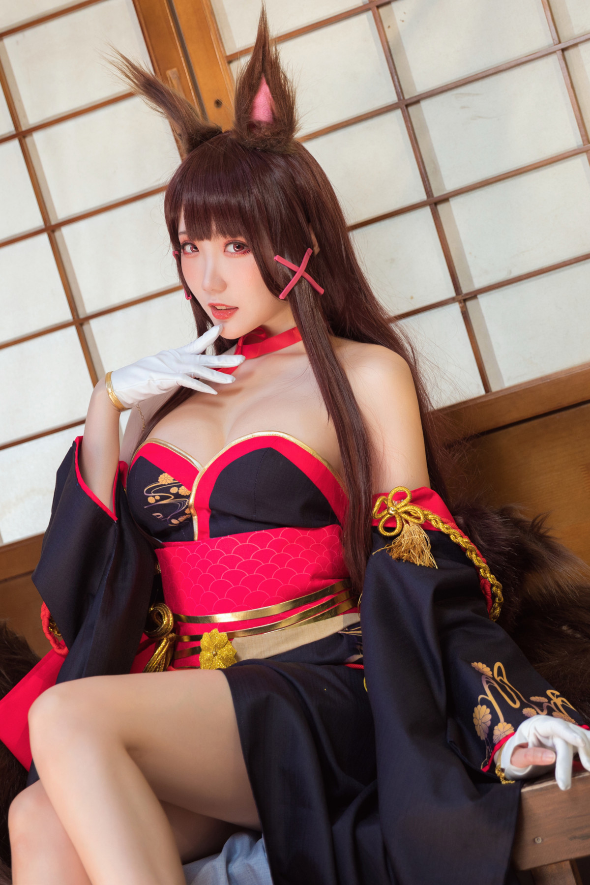 Cosplay 瓜希酱 赤城 Akagi 30