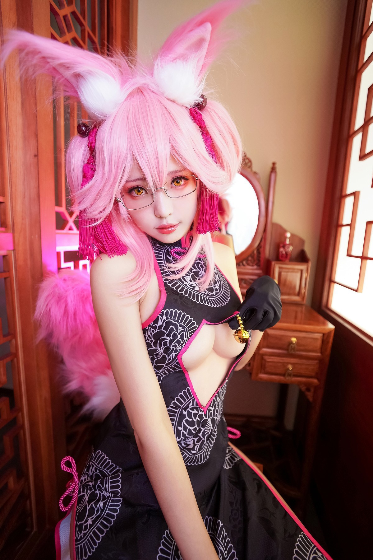 Cosplay ElyEE子 玉藻前旗袍 28