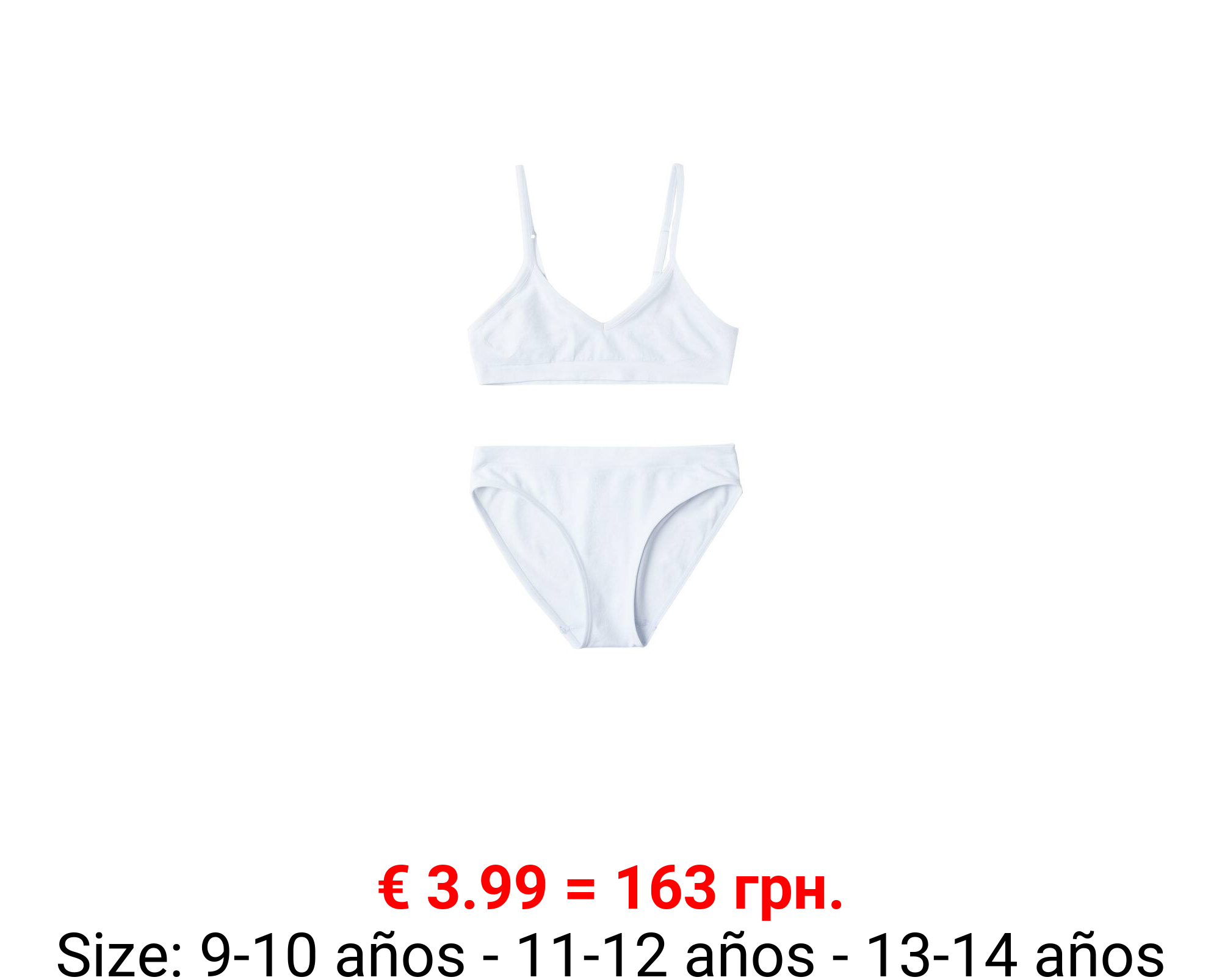 Conjunto ropa interior algodón