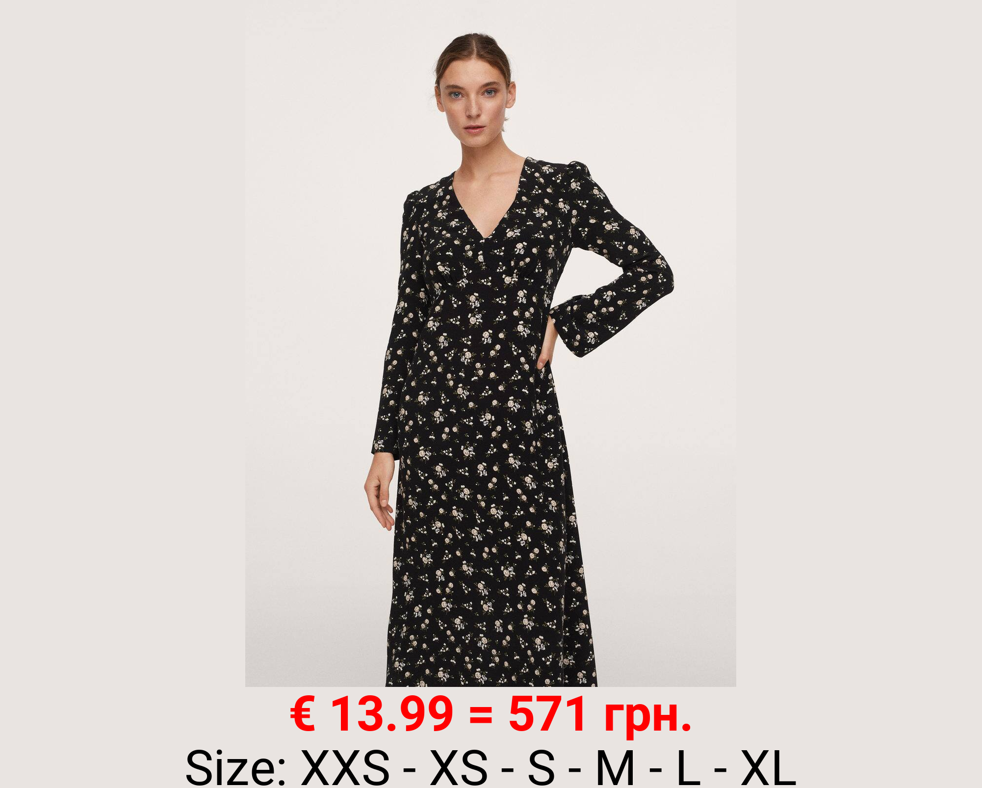 Vestido estampado flores