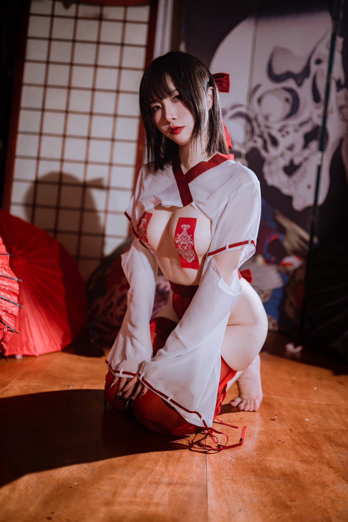 Cosplay 二佐Nisa 私房巫女 3