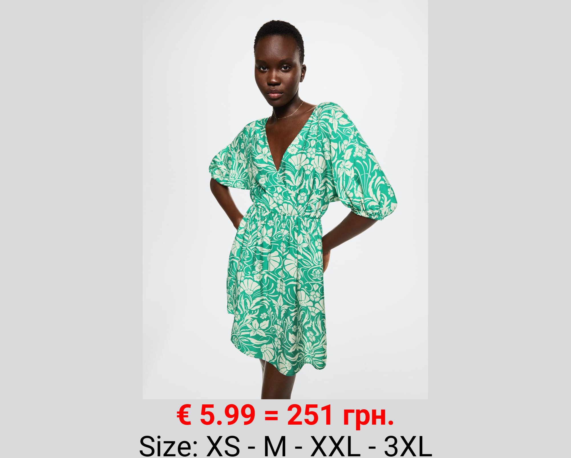 Vestido fluido estampado