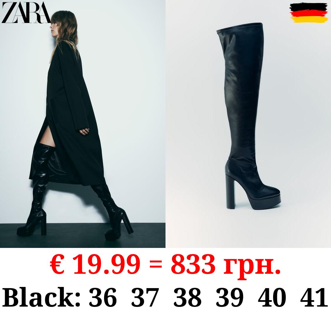 PLATFORM OVER-THE-KNEE BOOTS
