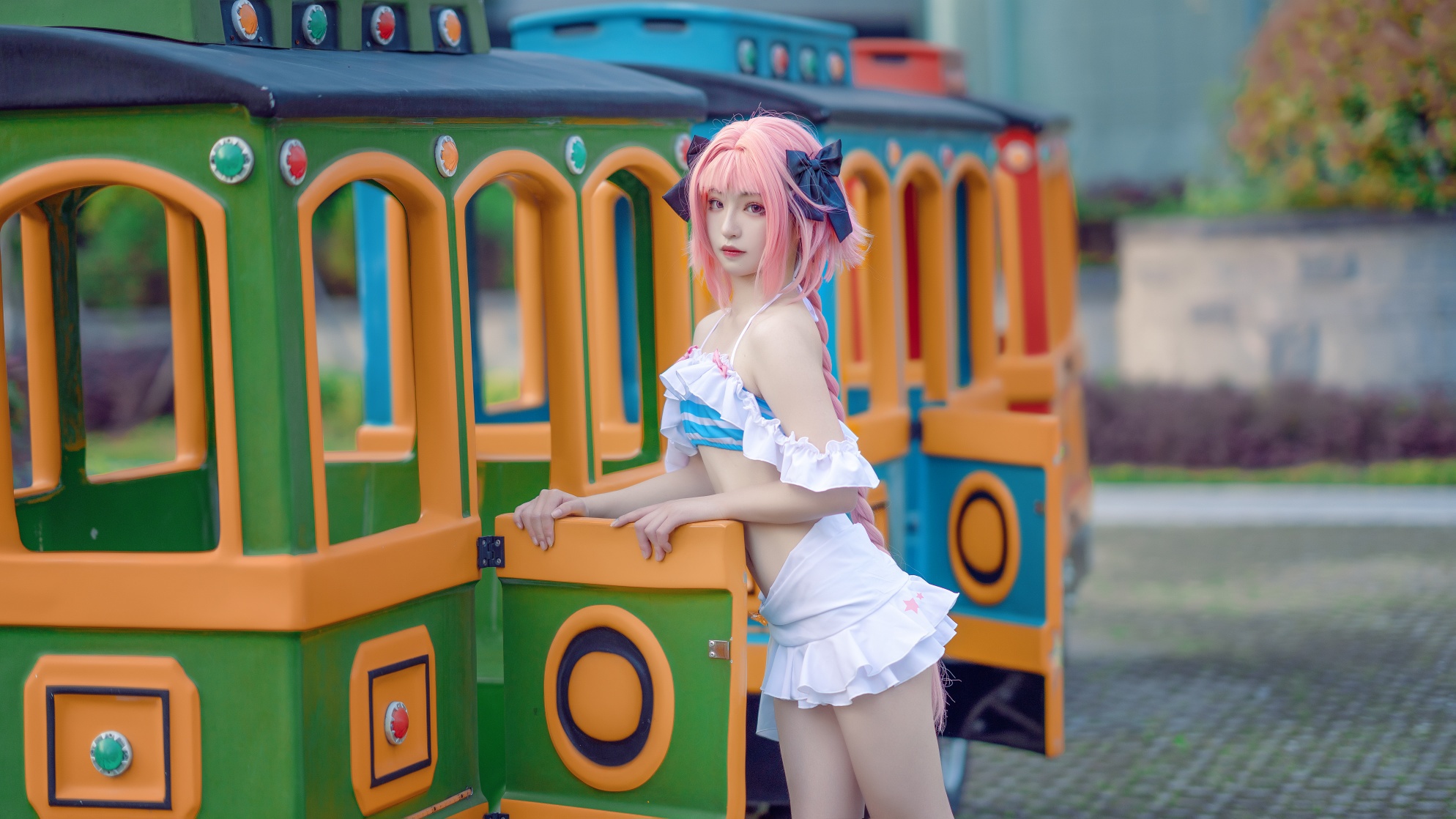 Cosplay 海藻酸钠 阿福jk 阿福泳装 Ray 13