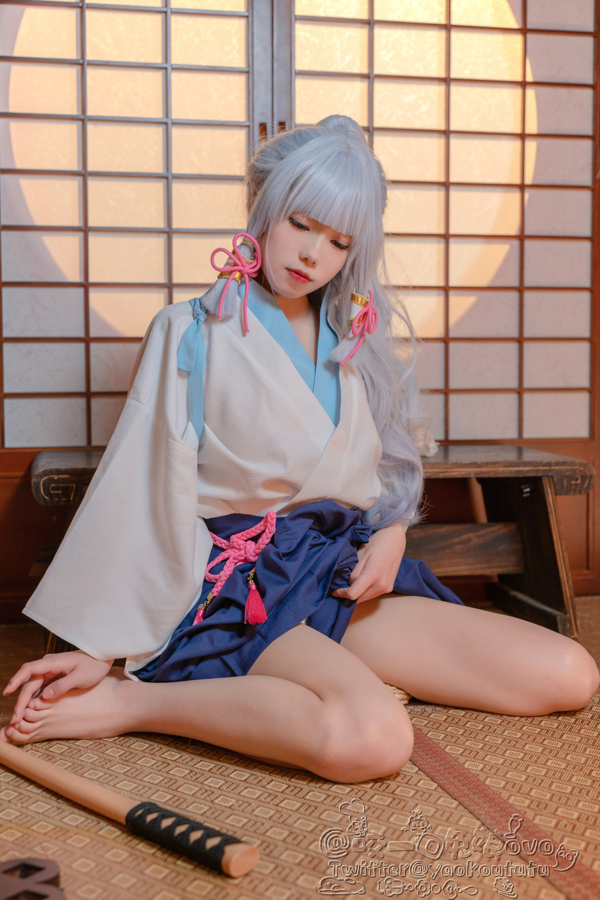 Cosplay 黏黏团子兔 绫华的小憩 23