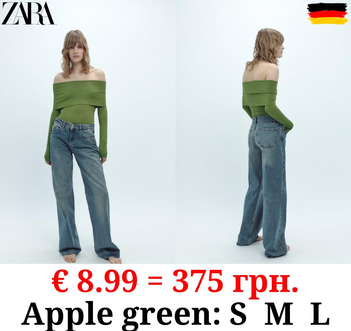 POLYAMIDE OFF-THE-SHOULDER BODYSUIT