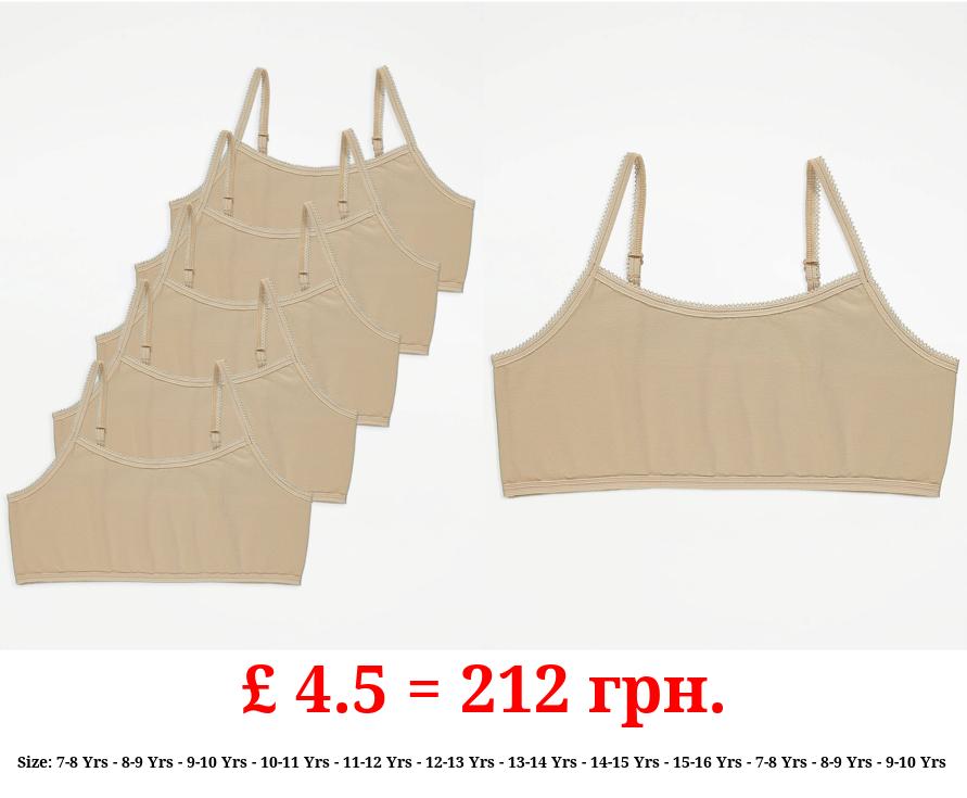 Beige Crop Tops 5 Pack