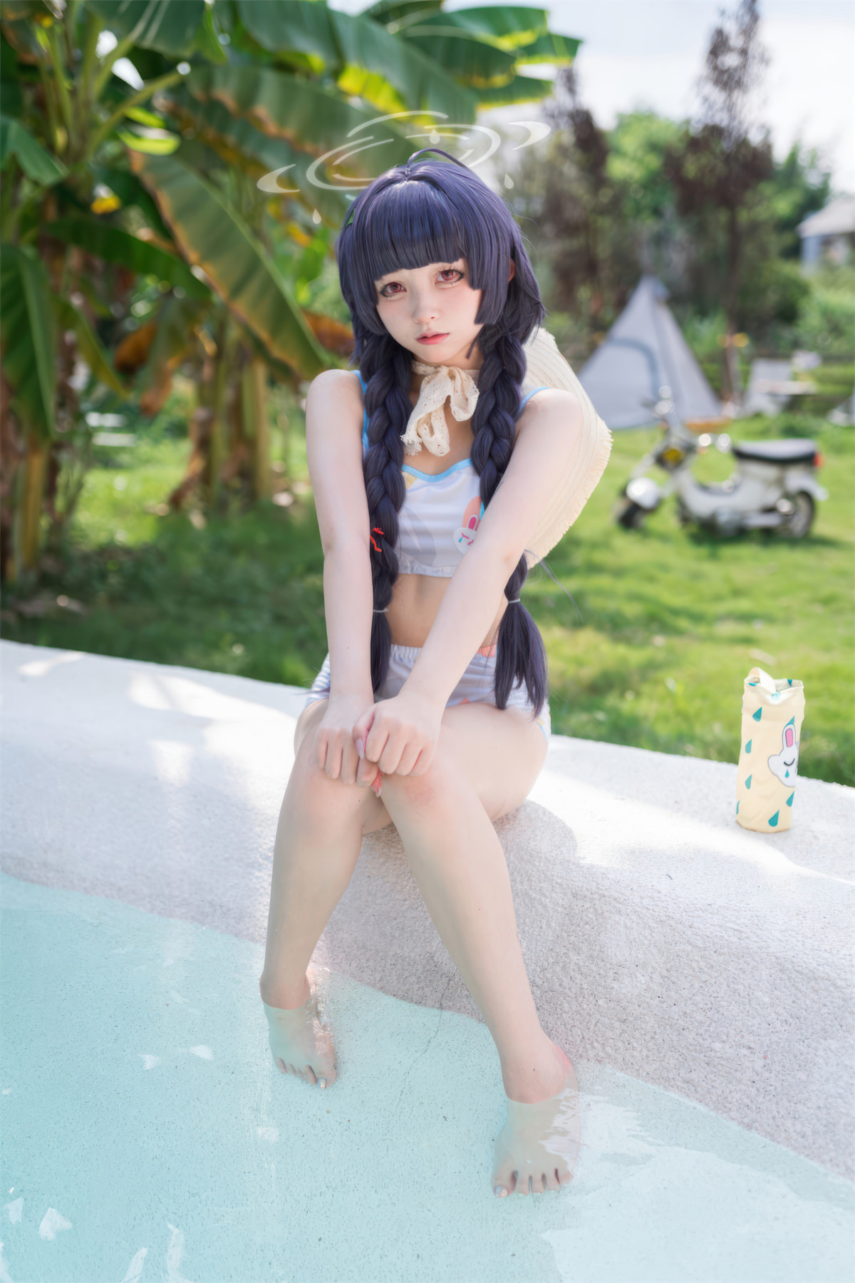 Cosplay 花铃 碧蓝档案 美游泳装 12