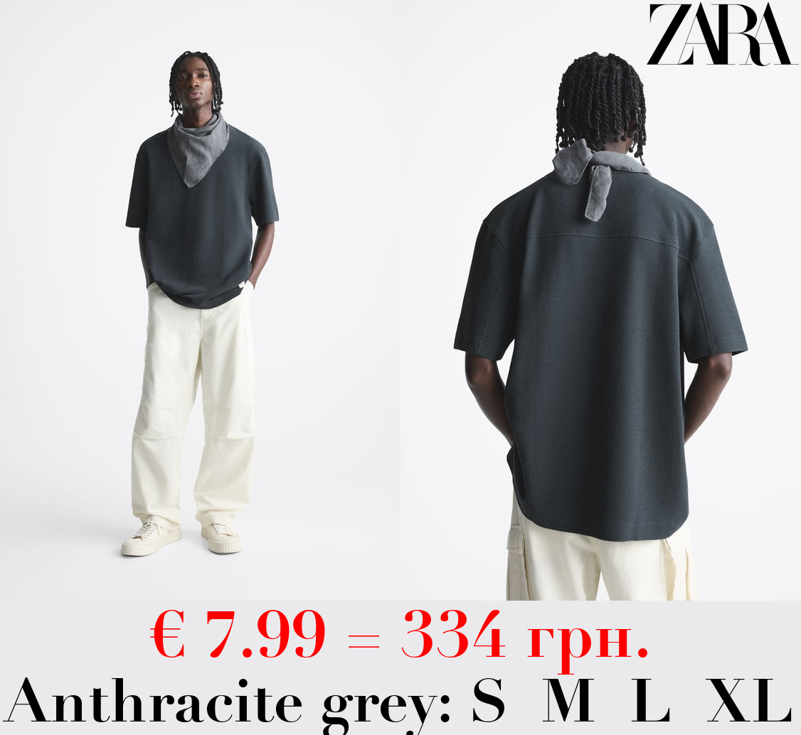 TEXTURED OTTOMAN T-SHIRT