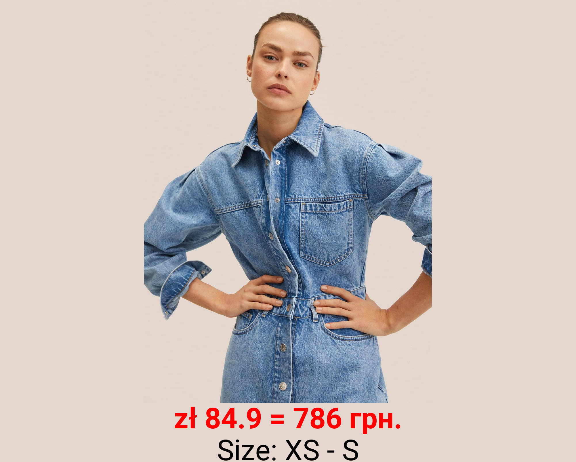 Vestido camisero vaquero