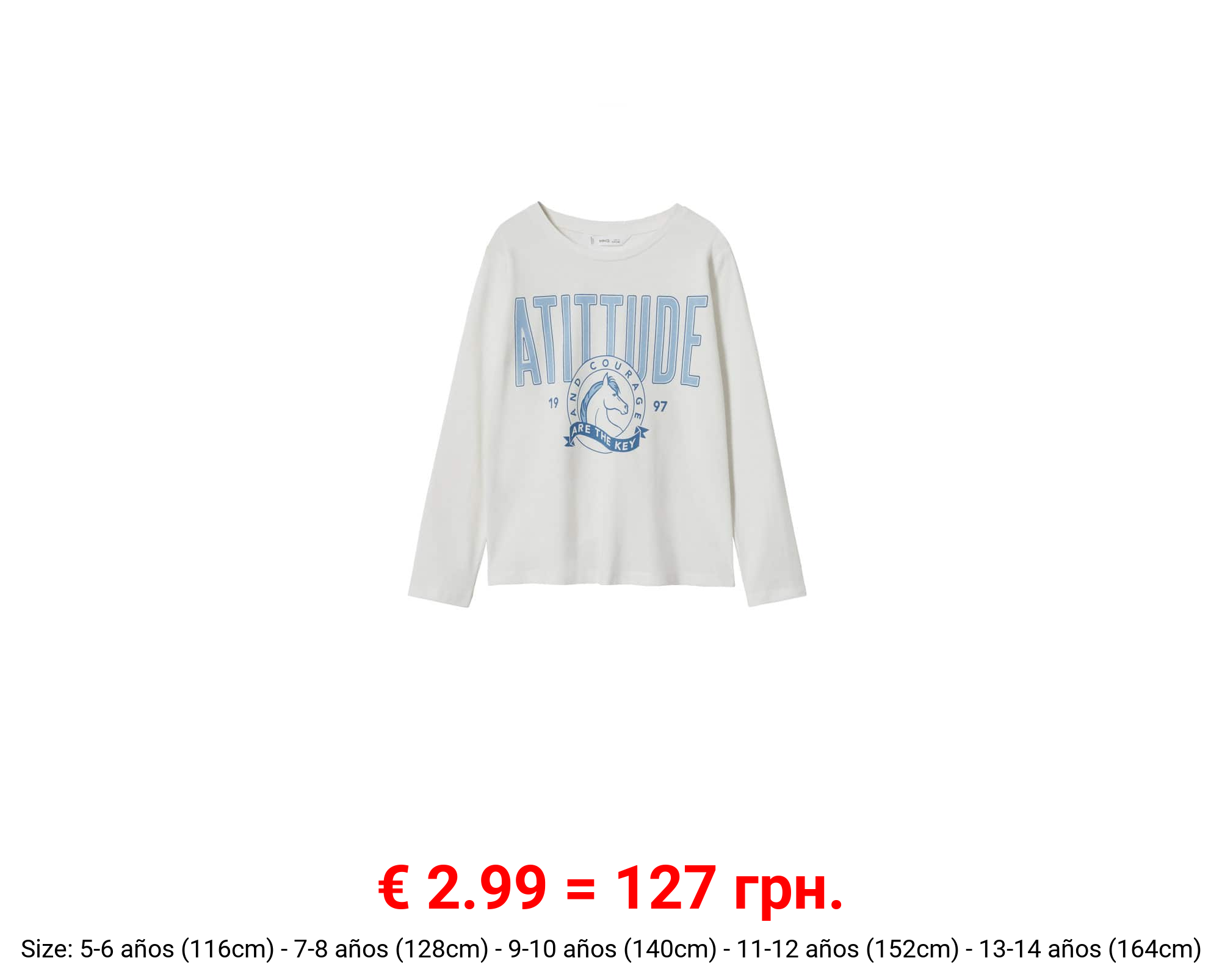 Camiseta manga larga mensaje