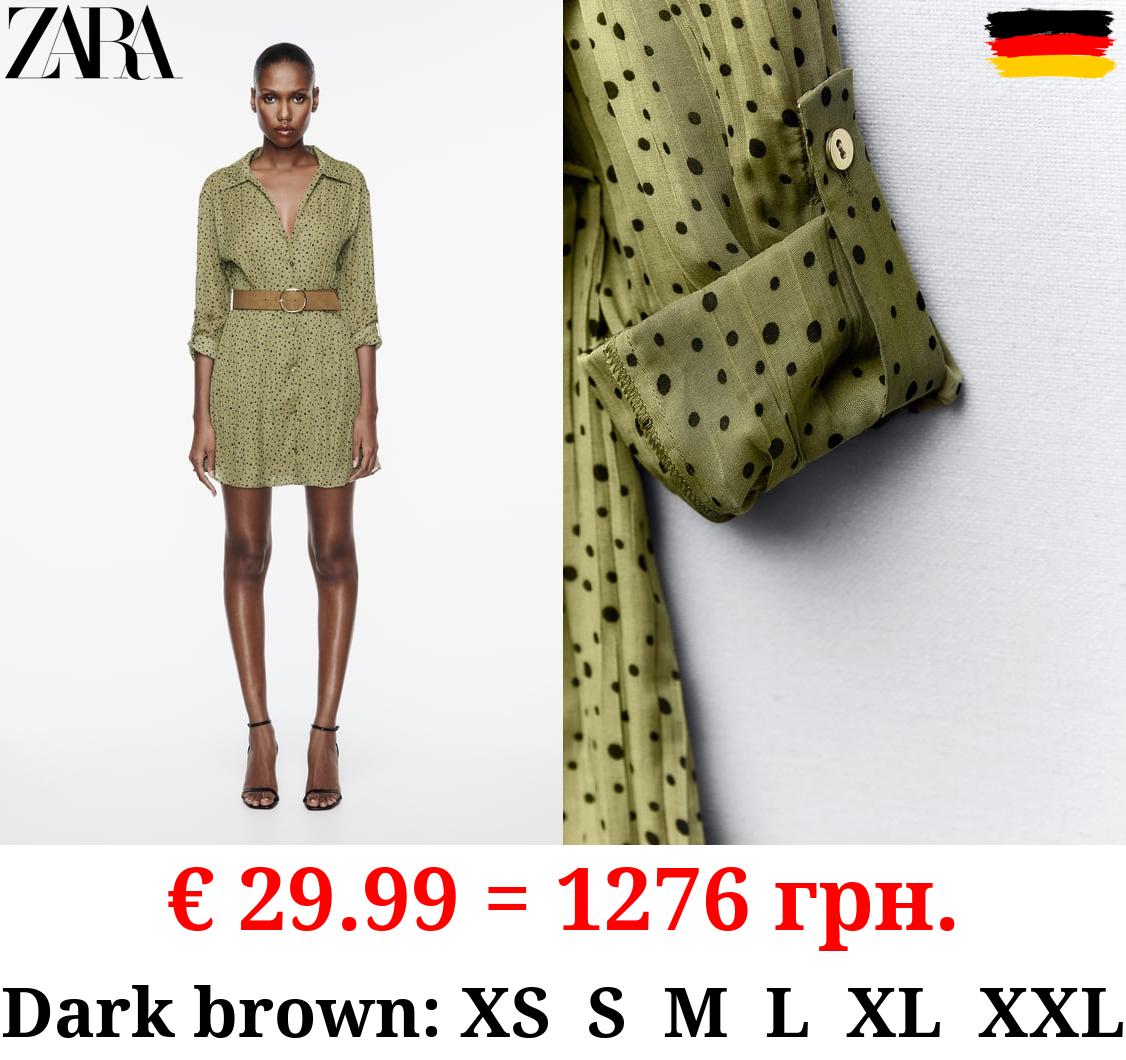 SHIRT DRESS WITH BELT