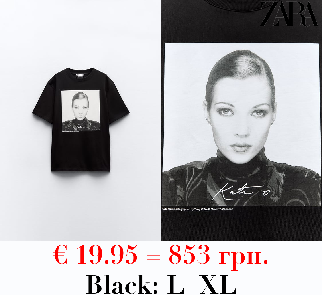 KATE MOSS © ICONIC IMAGES / TERRY O’NEILL 2024 T-SHIRT