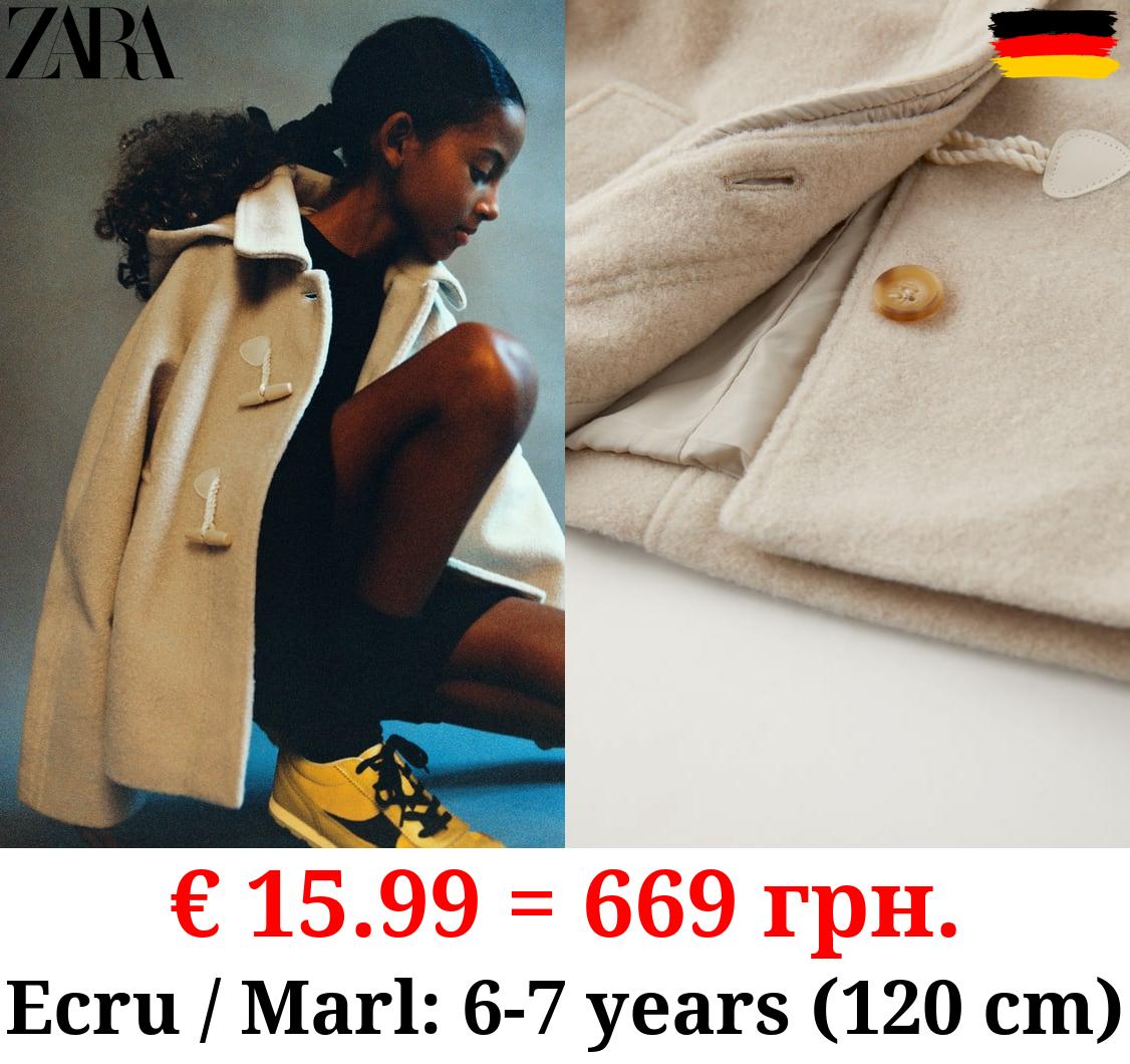 SHORT PEA COAT WITH TOGGLES