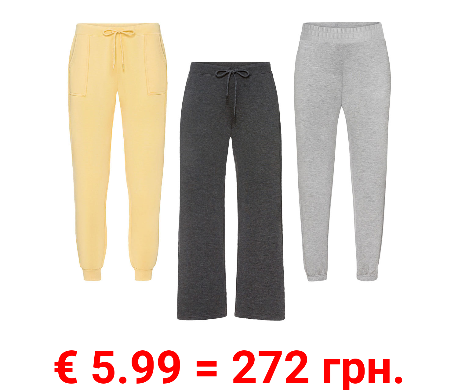 esmara® Damen Freizeithose mit Gummizugbund