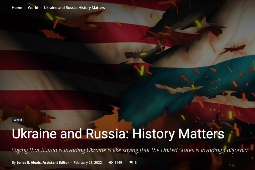 Karsten Riise, Ουκρανία και Ρωσία: Ουκρανία: Η ιστορία έχει σημασία
