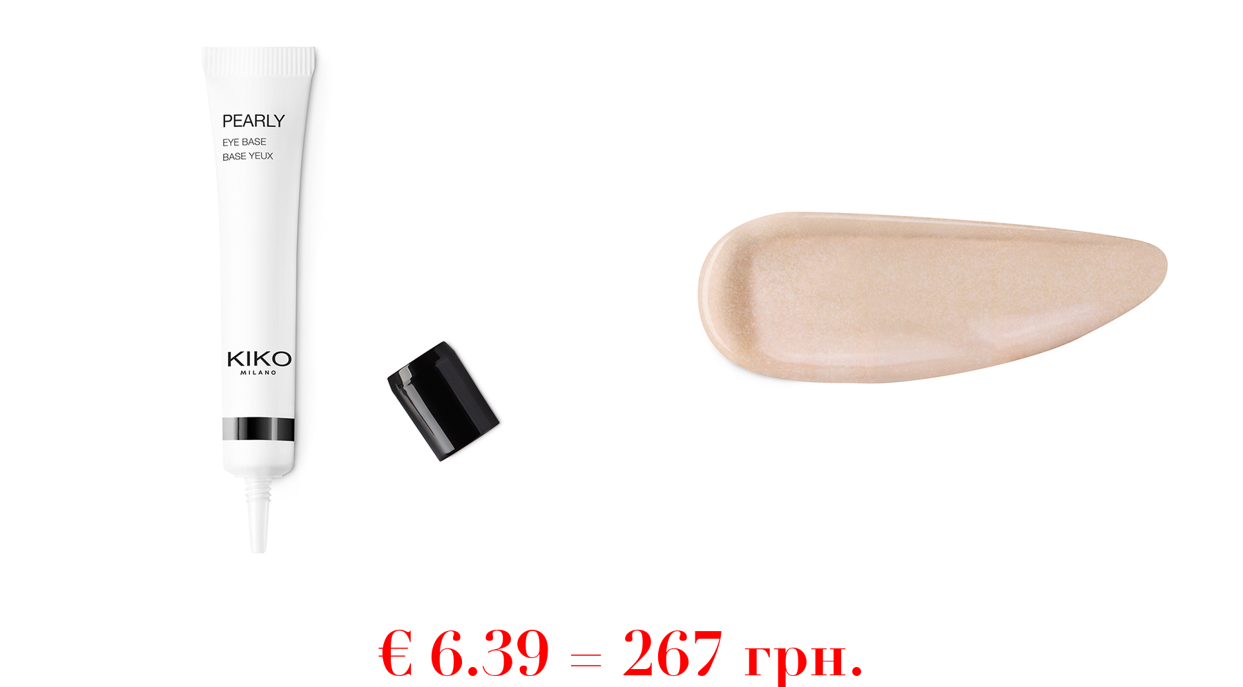 pearly eye baseAufhellende Grundierung für die Augen: Verlängert den Halt, betont die Farbe des Lidschattens