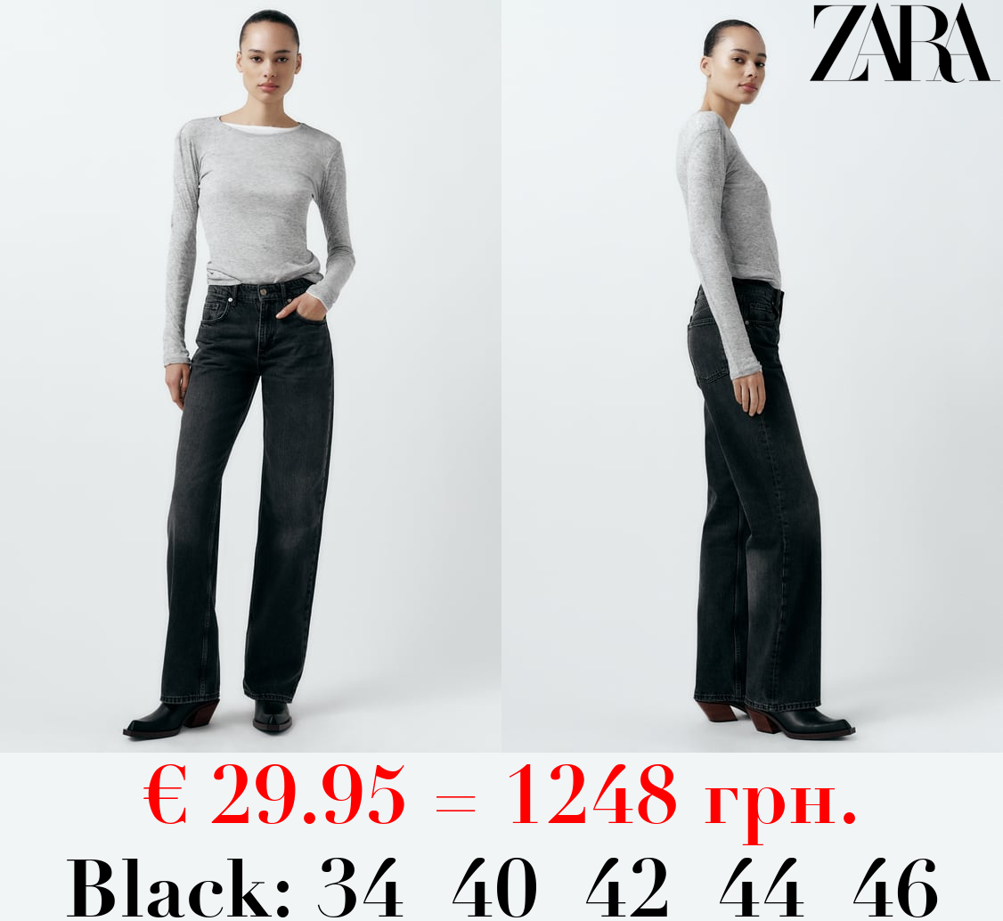 TRF WIDE-LEG MID-RISE FULL LENGTH JEANS