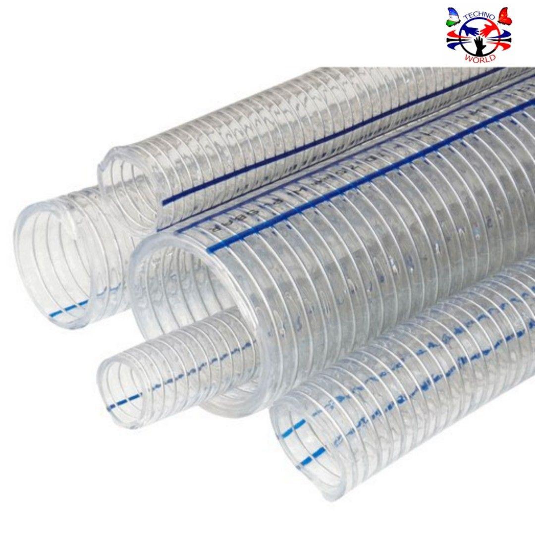 Армированный. Прозрачный армированный шланг Steel wire. Пищевой рукав Steel line PVC. KVM-Agro Steel wire Hose 50мм. Шланг армированный стальной проволокой.