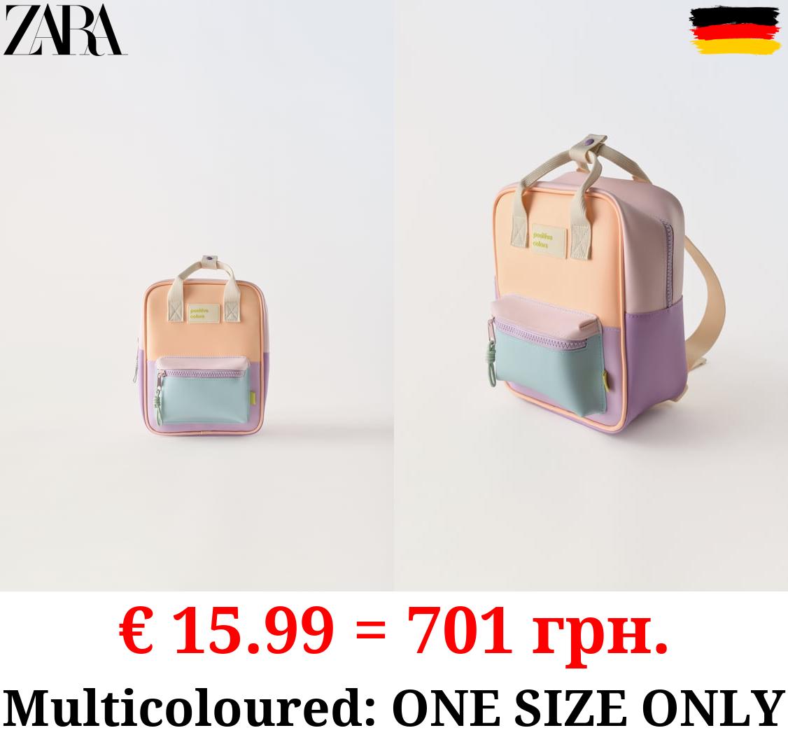 RUBBERISED PASTEL MINI BACKPACK