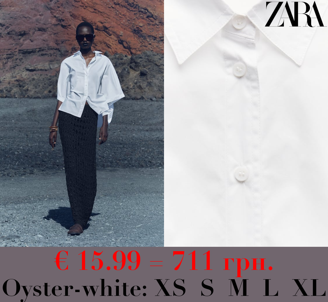 ZW COLLECTION POPLIN SHIRT
