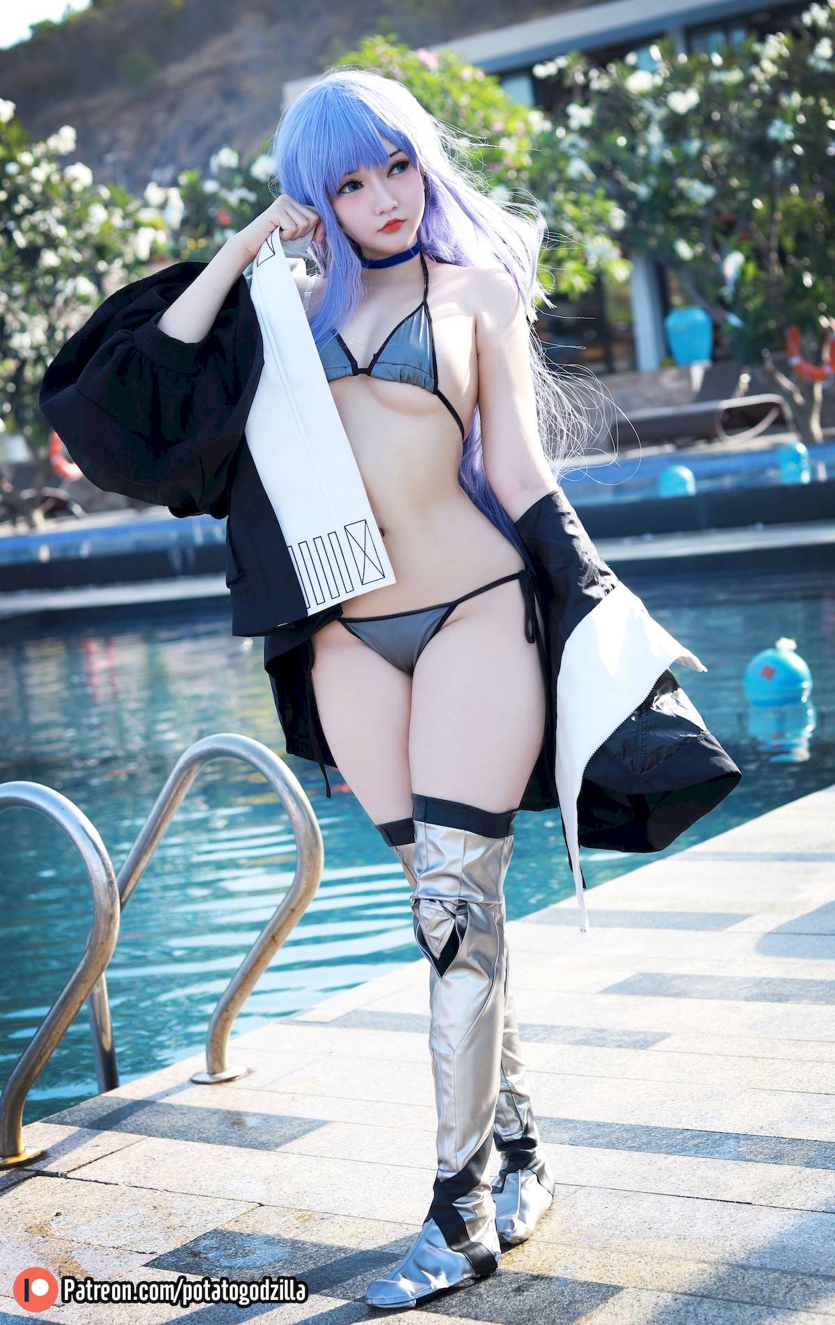 Potato Godzilla Cosplay 水着メルトリリス 29