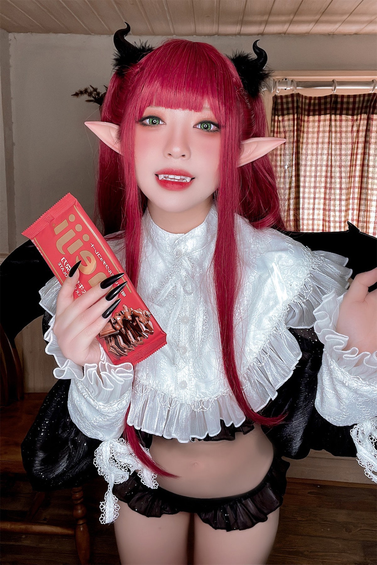 Cosplay 半半子Banbanko 小恶魔利兹 48