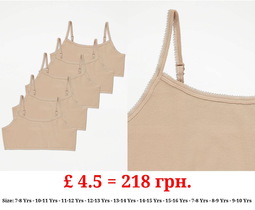 Beige Crop Tops 5 Pack