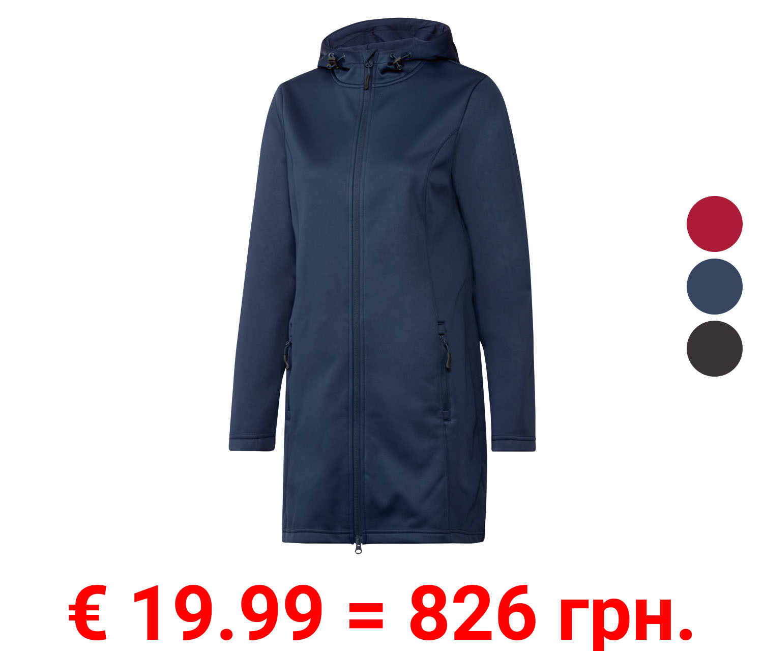 Rocktrail Damen Softshellmantel, mit wasserabweisendem Oberrmaterial