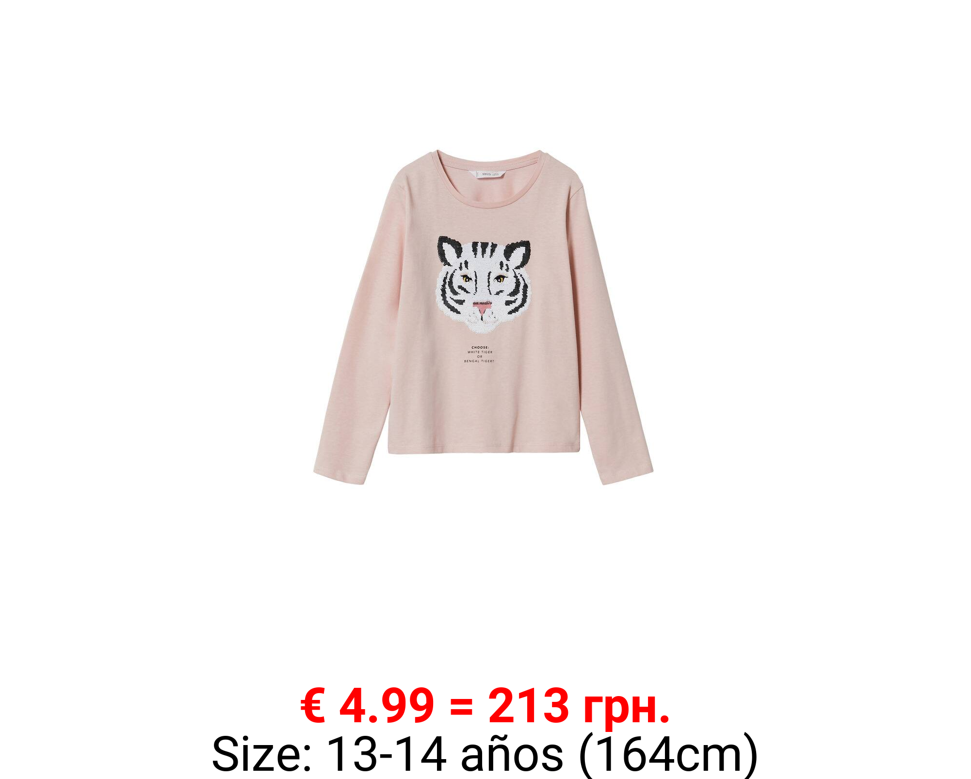 Camiseta estampada lentejuelas