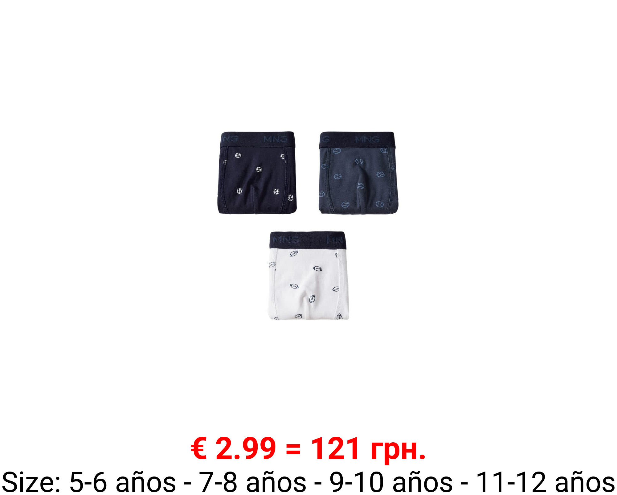 Pack 3 bóxers estampados