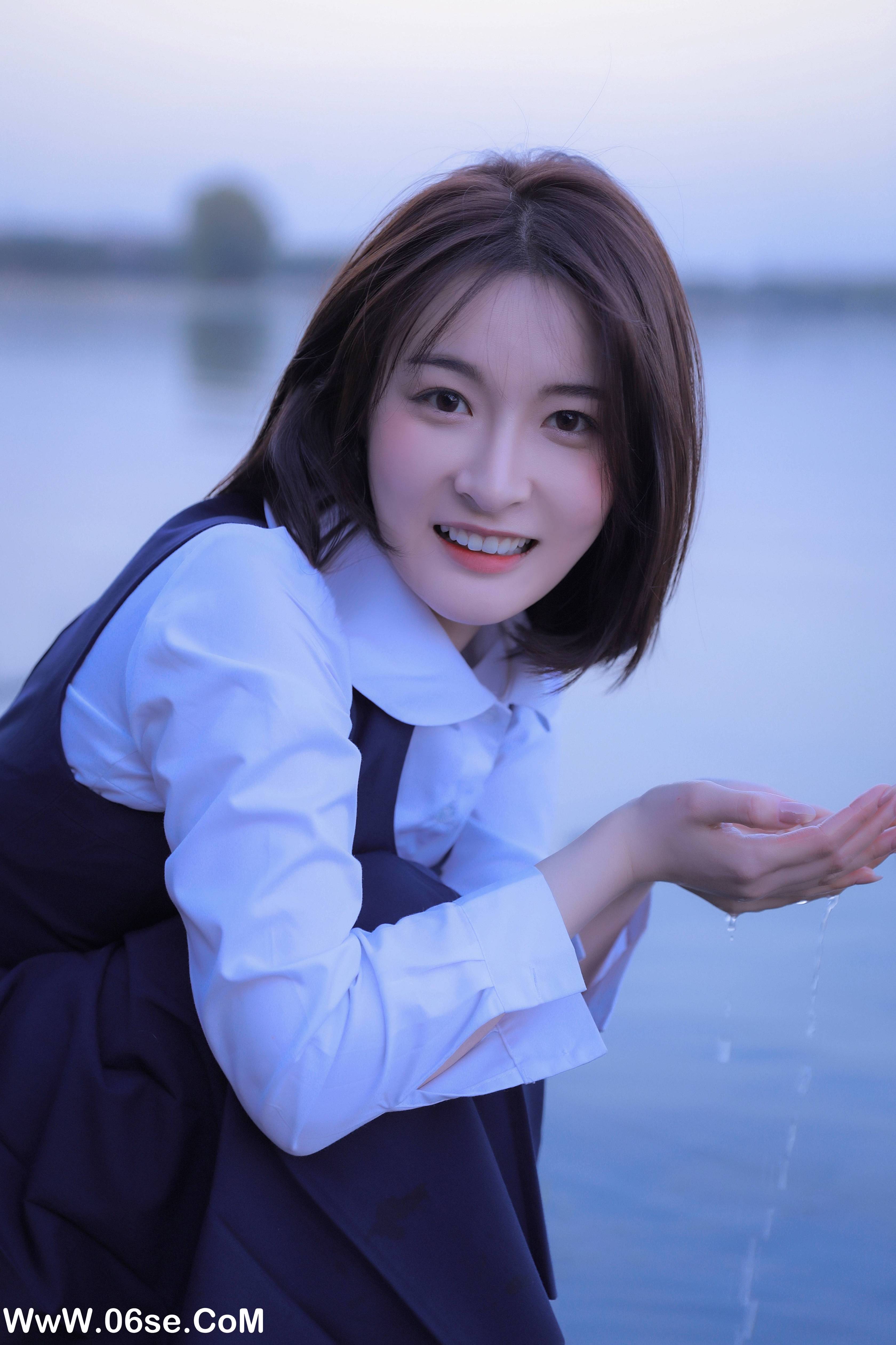 图片[6]-[YITUYU艺图语]2022.06.29 海边JK 君君[20P-294.3M]-六色网