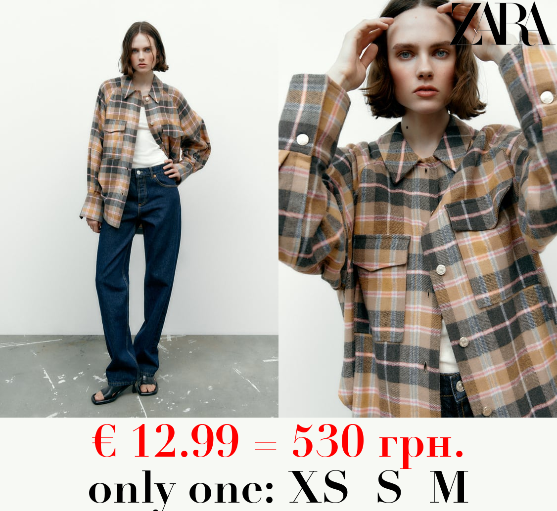 OVERSIZED CHECKED OVERSHIRT