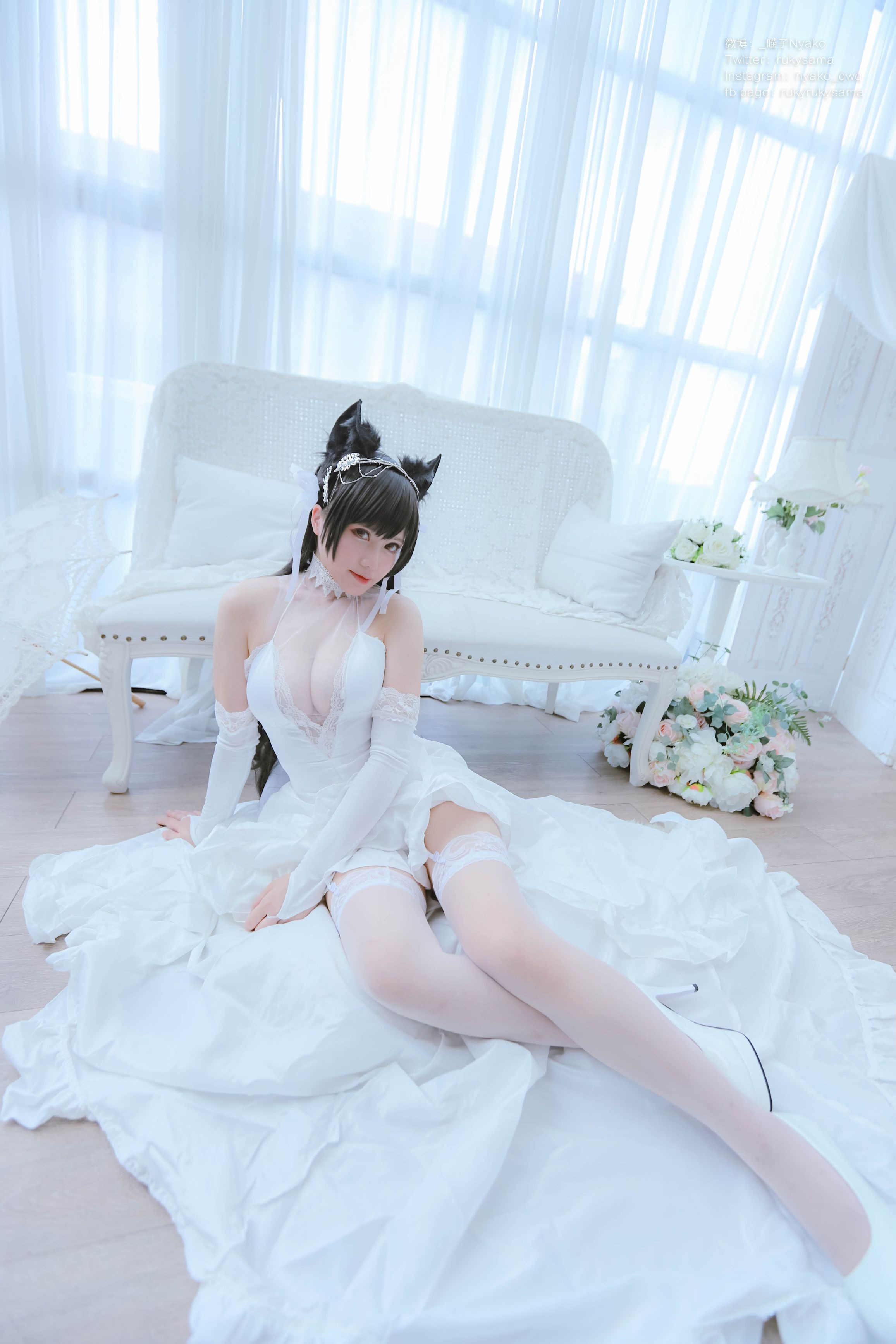 Nyako喵子 爱宕婚纱(62P177MB) 9