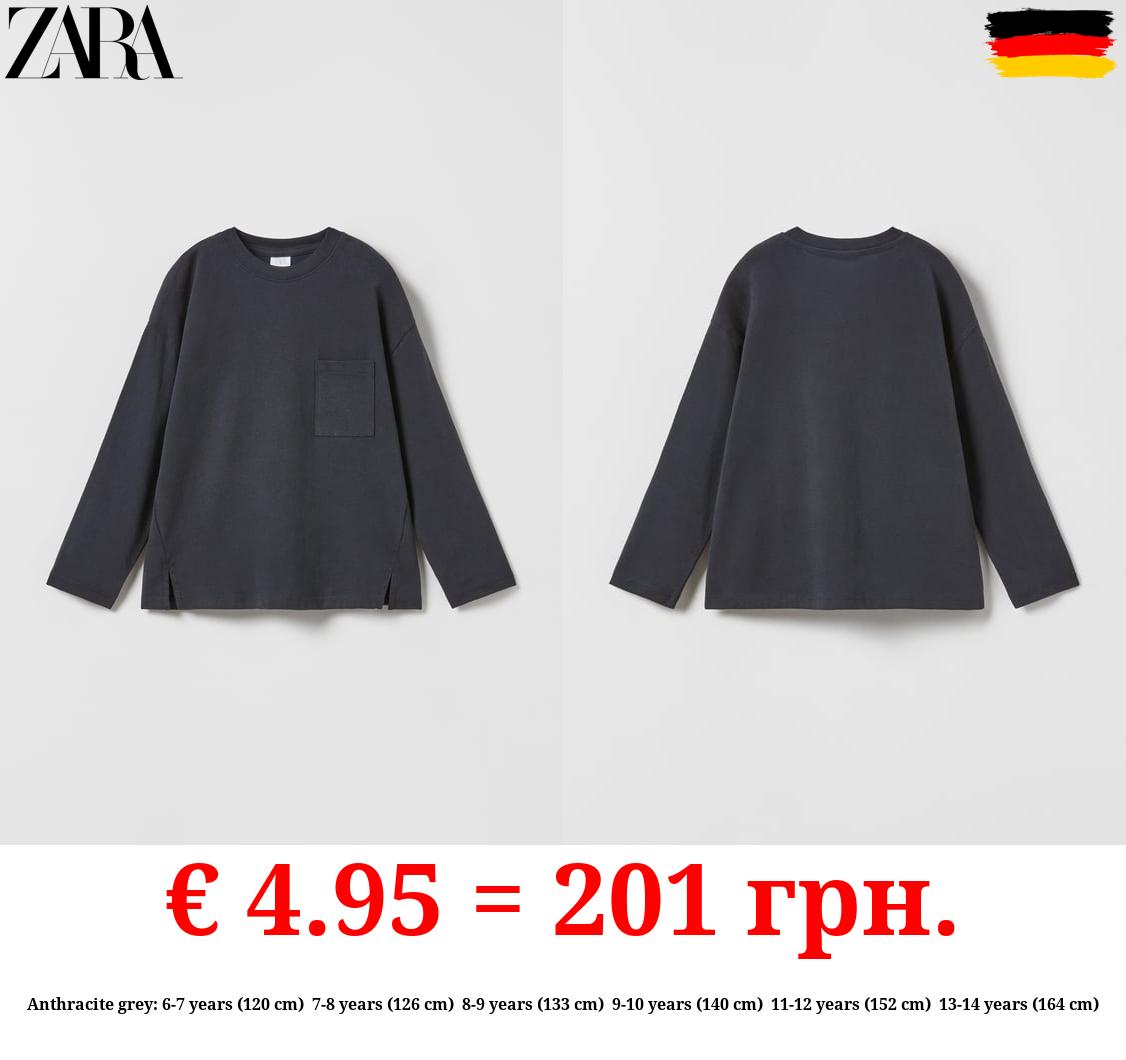 PLAIN T-SHIRT WITH POCKET