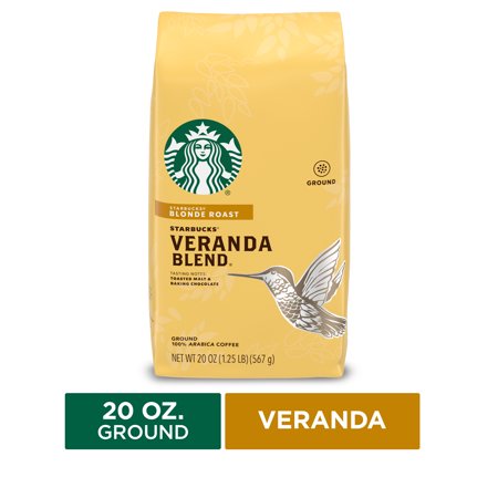 Starbucks Blonde Roast Ground Coffee — Veranda Blend — 100% Arabica — 1 bag (16 oz.)