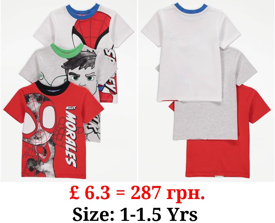 Marvel Spider-Man and Friends T-Shirts 3 Pack