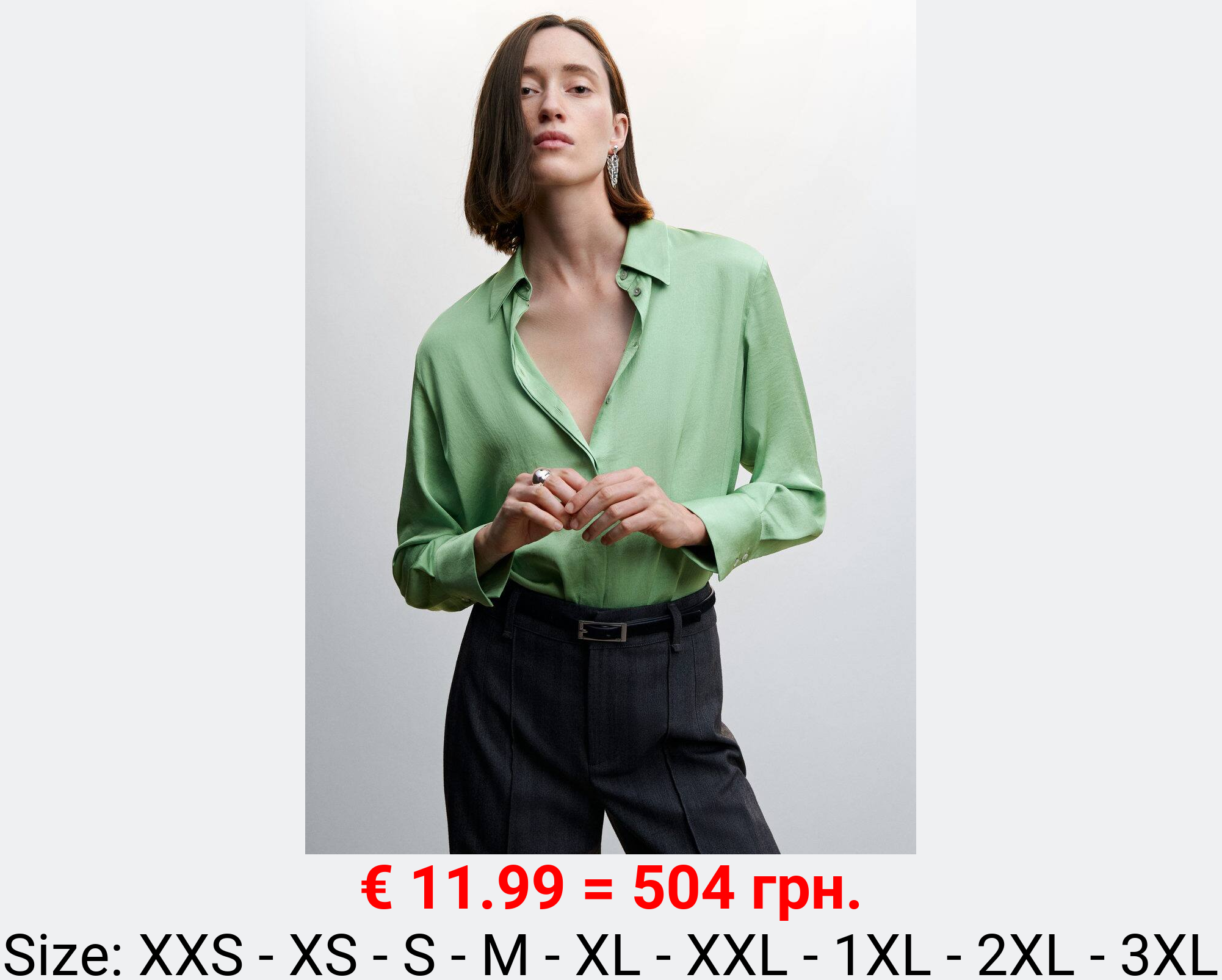 Camisa fluida satinada