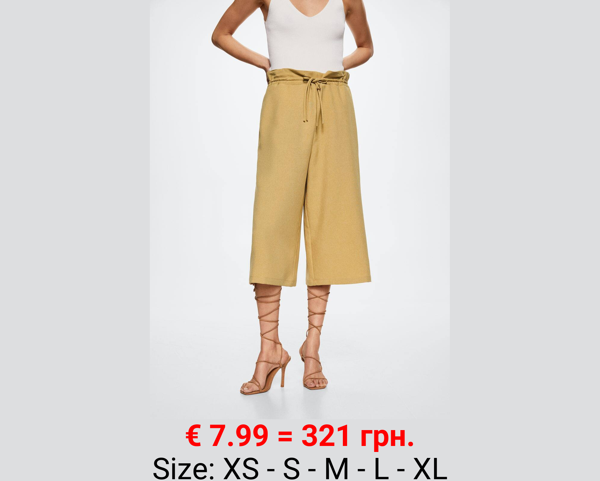 Pantalón culotte fluido