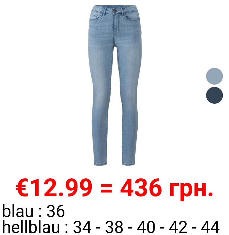 ESMARA® Jeans Damen, Super Skinny Fit, Po-Push-up-Effekt