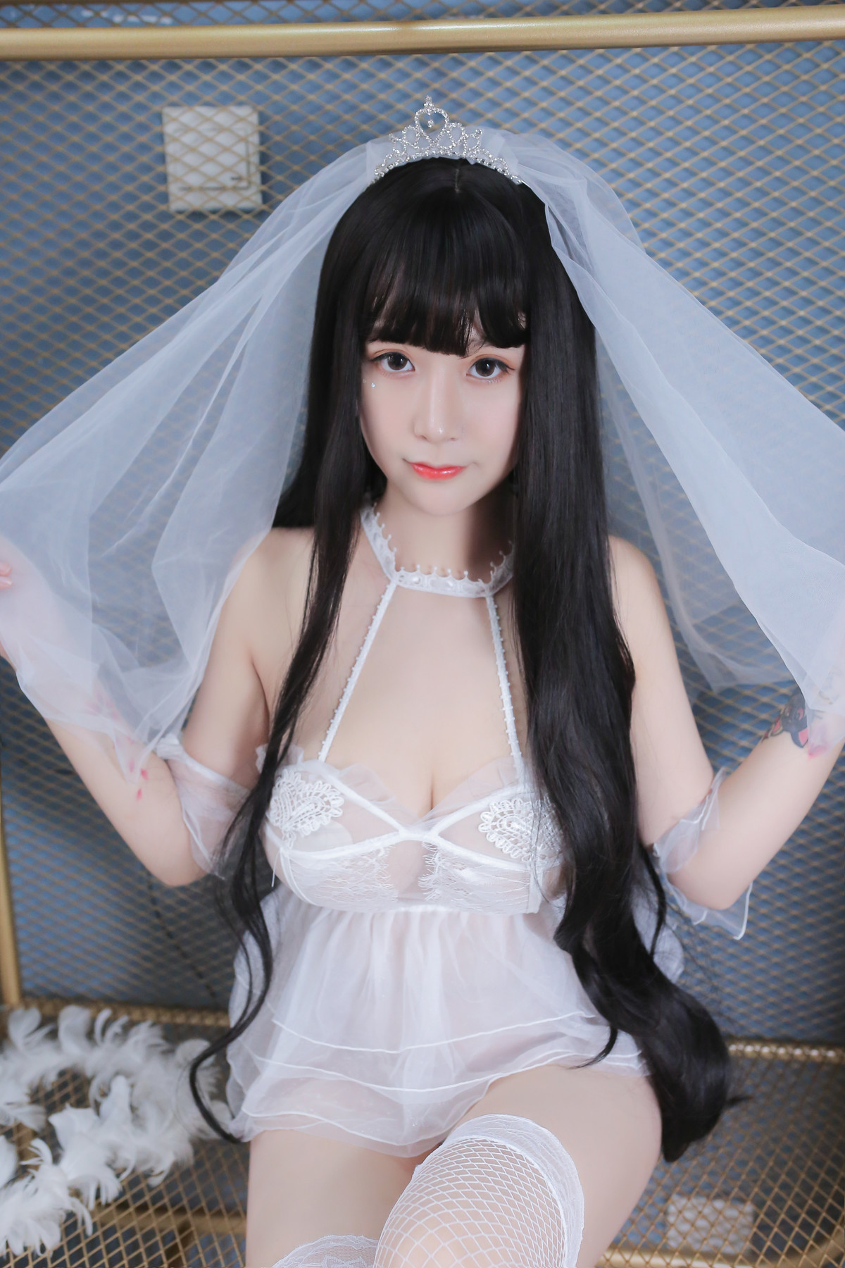 Cosplay 猫九酱Sakura 长发婚纱 Set.02 27